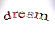 Recycled Tin Words- (dream)