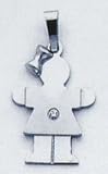 Girl Diamond Childs Charm - XK431AA