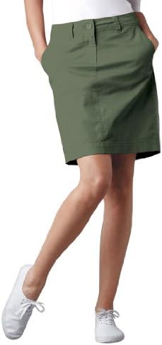 Ellos Plus Size Skort In Stretch Twill Chino