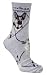 German Shepherd Argyle Socks in Gray
