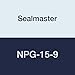 Sealmaster NPG-15-9 Protected Screw Take-Up Unit, Style "G", Set Screw Locking Collar, Felt Seals, 15/16" Bore , 9" Travel, 21" x 2-1/2" Bolt Hole Spacing