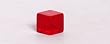 16mm Transparent Blank Red 6-sided Dice