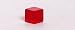 16mm Transparent Blank Red 6-sided Dice