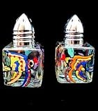 Angel Fish Design - Hand Painted - Mini Salt & Peppers, .5 oz., Set of 2