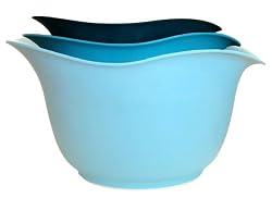 Architec Blue Bowl Set: 2-Quart, 3-quart, 4-quart