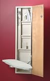 A-4610A 46″ Built-In Ironing Center with Heat Resistant Iron Rest and Garment Bar with Raised White