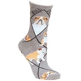 Bulldog Cotton Puppy Dog Breed Animal Socks 9-11