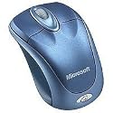 Microsoft Wireless Notebook Optical Mouse 3000 schnurlose Maus blau (original Handelsverpackung)