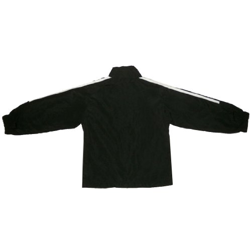 YOUTH WILSON ATHLETIC TRACK ZIP-UP SWEATSHIRT JACKET - Black