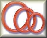 Personal Lube Included ss Tri Rings Red Prolong Ring - y2Male Personal Aids