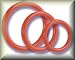 Personal Lube Included ss Tri Rings Red Prolong Ring - y2Male Personal Aids