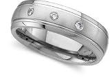 Men's Sz. 10 Diamond Titanium Band