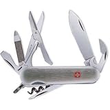 Brushed Stainless Steel Traveler Genuine Swiss Army Knife by Wenger®