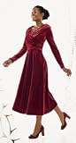 PLUSH STRETCH VELVET DRESS