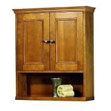 Foremost TRIW2427 Exhibit Wall Cabinet, Rich Cinnamon