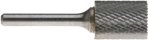 1/2" Style B Cylindrical Shape with End Cut 1/4" Shank Double Cut Carbide Burr SB-5