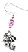 Pink Dragon Earrings Sterling Silver Jewelry Gift Boxed