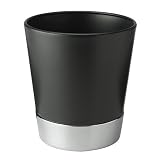 Black/Chrome Louie Trashcan