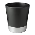 Black/Chrome Louie Trashcan