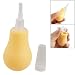 Baby Yellow Nose Pump Soft Clear Tip Mucus Nasal Aspirator