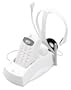 GE 29917 900 MHz Analog Cordless Headset Phone (White)