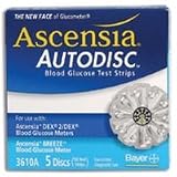 Ascensia Dex Autodisc Test sensors, 5 discs, Each disc contain 10 test sensors