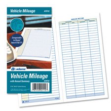 Quality Product By Adams Business Forms - Vehicle Mileage Log Book 32 Pages 3-1/4"x6-1/4" White