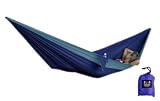 Navy Green Single Person Parachute Travel Hammock