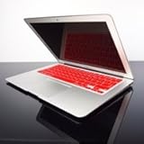 Topcase RED Keyboard Silicone Cover Skin for Macbook AIR 13