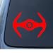 VADER'S TIE FIGHTER - Star Wars - Car, Truck, Notebook, Vinyl Decal Sticker #1134 | Vinyl Color: Red