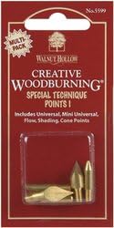 Creative Woodburning Special Technique Points-5/Pk