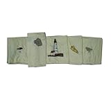 Patch Magic Lighthouse By Bay Sheet Set, Full, 96-Inch by 81-Inch/20-Inch by 30-Inch