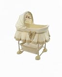 Arms Reach Co-Sleeper Mini Harmony Collection, Gold Jacquard
