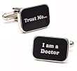 Doctor Slogan Cufflinks - Medical Themed Formal Wear - Cufflinks
