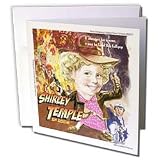 Londons Times Gen. 2 Famous People Places Actors Cartoons - Shirley Temple Of Doom - Greeting Cards-12 Greeting Cards with envelopes