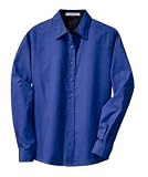 Port Authority - Ladies Long Sleeve Easy Care Shirt Royal/ Classic Navy-L