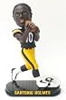 Pittsburgh Steelers Santonio Holmes Forever Collectibles Black Base Edition Bobble Head - Football Sports Merchandise