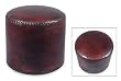 Leather ottoman, 'Litoral Coffee' Leather ottoman, 'Litoral Coffee'