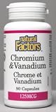 Chromium 100mcg & Vanadium 25mcg (90Capsules) Brand: Natural Factors