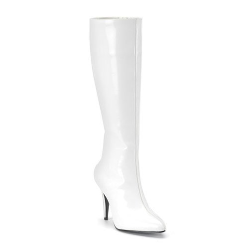 LUST-2000/2001, Women's 3 3/4 Heel Stretch Knee Boot in Patent, PU or Sequins by Funtasma Perfect for Halloween or Theatre Costume