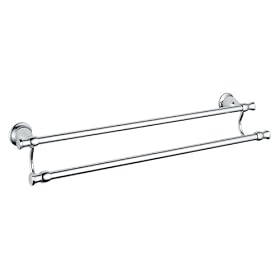 Delta 79025 24-Inch Double Towel Bar, Chrome by Delta Faucet