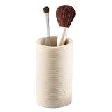 Zeller 18317 Zahnputzbecher, Rillendesign, Poly &oslash; 6.5 x 10.5 cm, beige