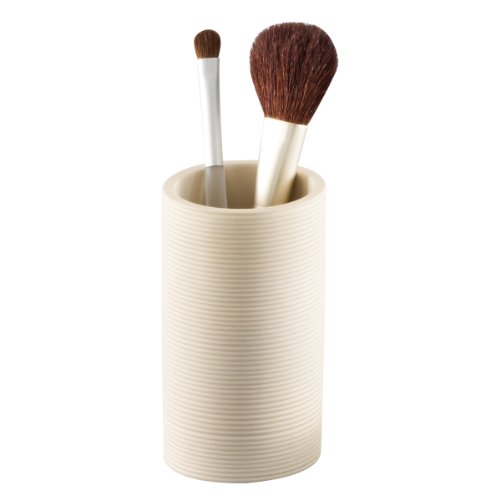 Zeller 18317 Zahnputzbecher, Rillendesign, Poly &oslash; 6.5 x 10.5 cm, beige