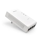 GEEYA HomePlug AV500 4 Port Switch Wall-plug Powerline Network Adapter QoS up to 500Mbps (H25C1)