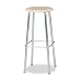 121 Hard Plastic Drafting Stool, Seat: 30h, Sandstone/Chrome, Two/carton