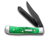 CASE XX Yellowhorse John Deere Green Native Steel Tiny Trapper 1/1 Pocket Knife Knives