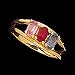 Jewelry : Half Ball Earring With Star Center 14K Yellow Gold from Perfect Jewelry & Gifts
