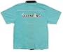Queenpins Bowling Shirt Turquoise & Black Loungemaster