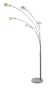 Adesso Luna Arc Lamp, Satin Steel