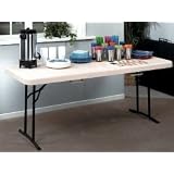 Commercial Bi-Fold Table Brown Tan Finish by Studio RTA by Studio RTA